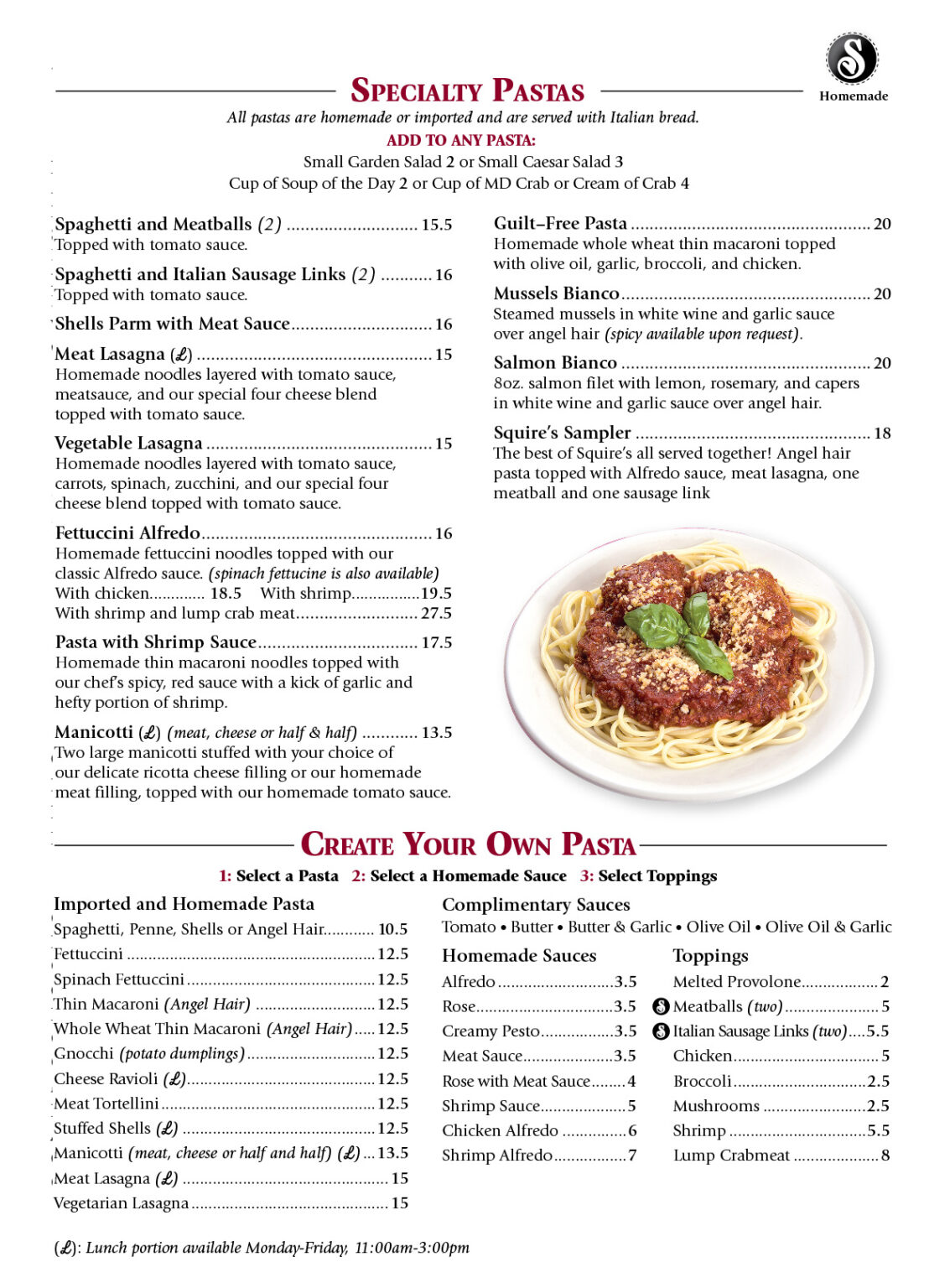 Squires Cafe Enjoy Squire's Italian Restaurant in Baltimore for Lunch